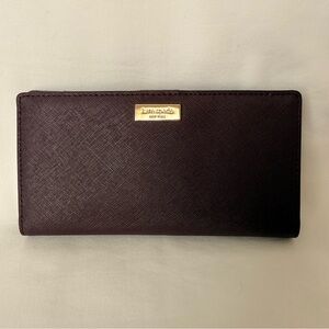 Kate Spade Dark Purple Long Wallet